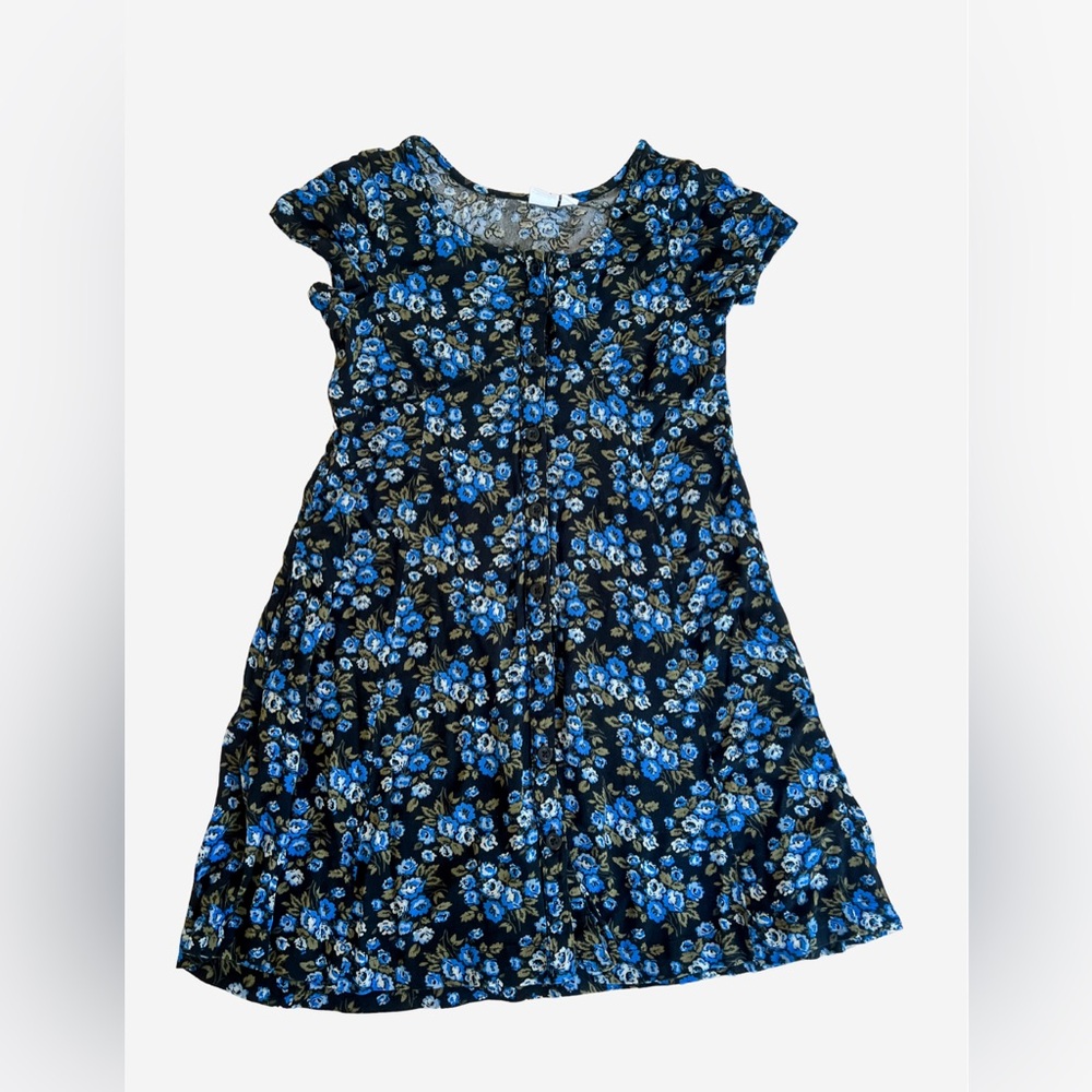 GAP Kids Dress with Blue Floral Pattern